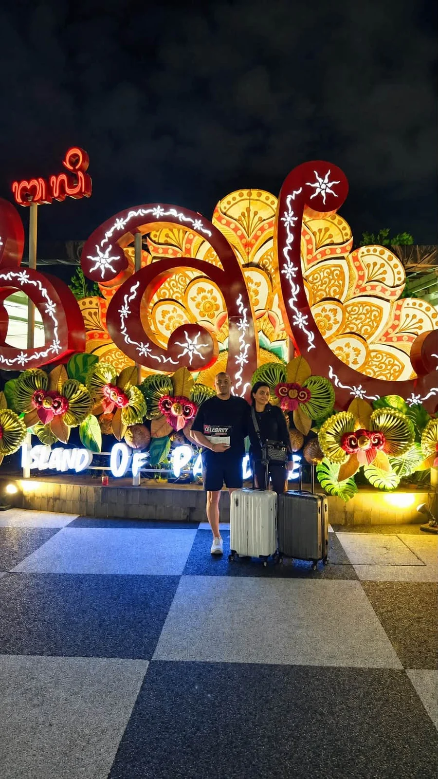 Guests arriving in Bali, greeted at the airport