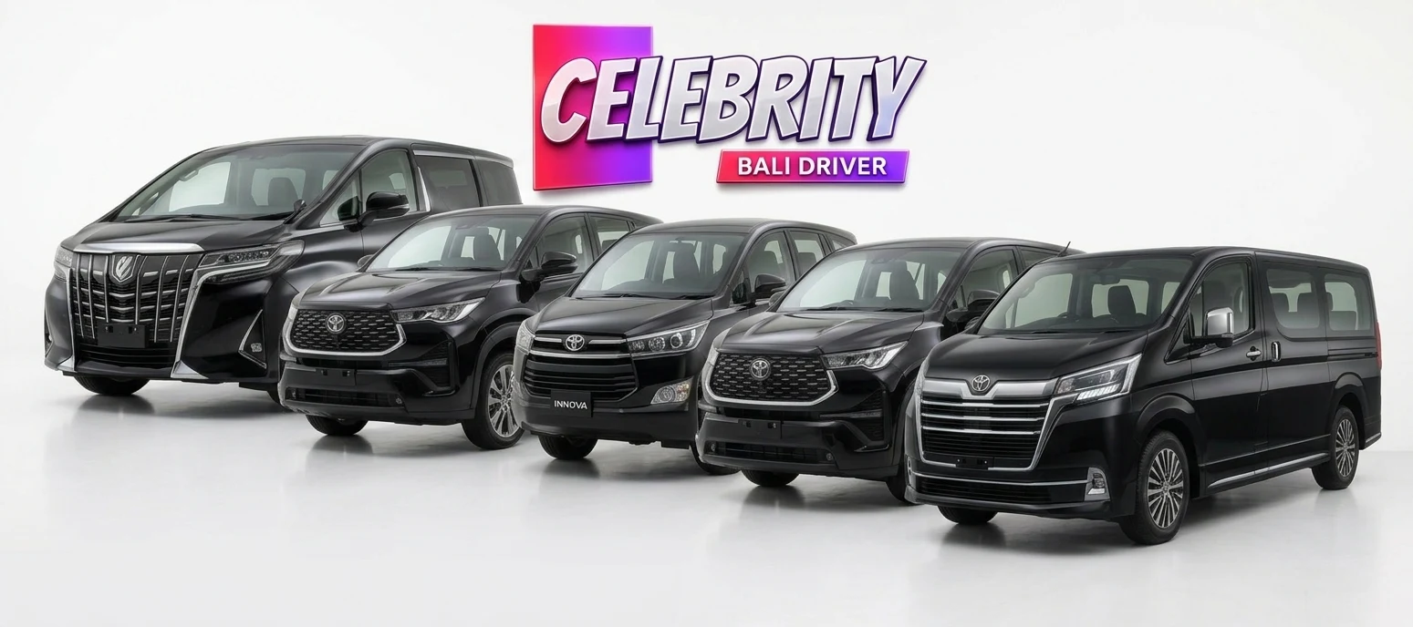 Celebrity Bali Driver airport transfer fleet lineup
